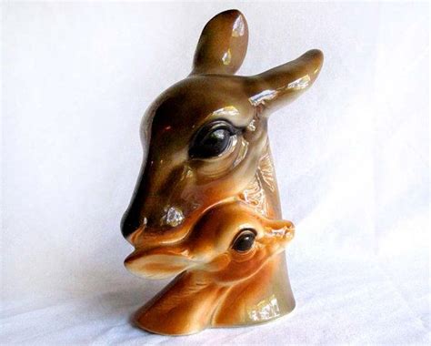 Vintage Royal Copley Deer Fawn Ceramic Figurine Minty And Etsy