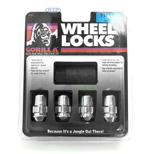 Gorilla Lock 4 Pack Wheel Locking Lug Nuts