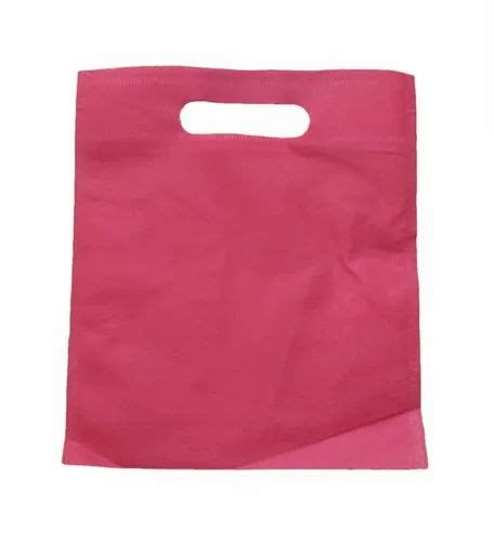 Plain Pink D Cut Non Woven Bag For Shopping At Rs 120 Kg In Lucknow