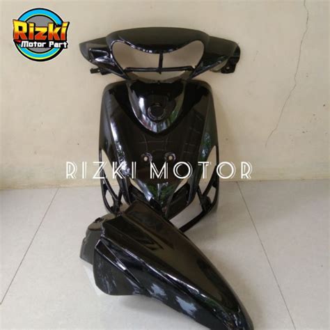 Jual Paketan Body Halus Depan Yamaha Mio Smile Hitam Item