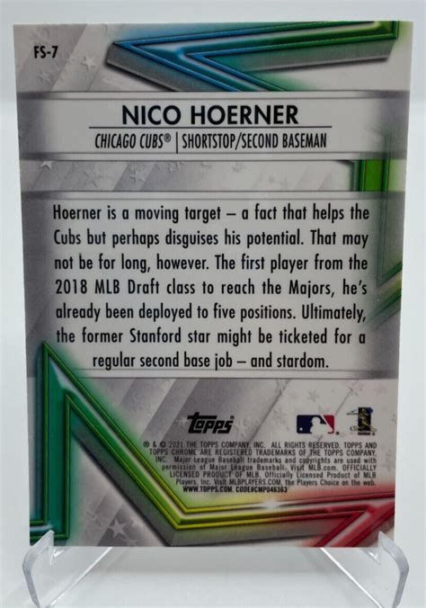 Nico Hoerner Topps Chrome Future Stars Silver Holo Foil Refractor