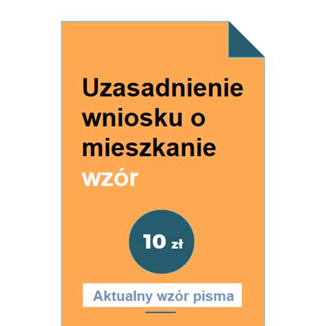 Uzasadnienie Wniosku O Mieszkanie Wzór POBIERZ