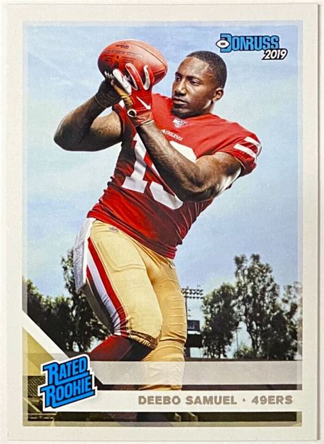 Deebo Samuel 2019 Panini Donruss Football San Francisco 49ers Rated