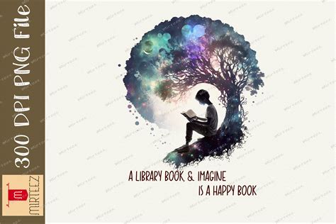 Library Book Imagine is a Happy Book Graphic by Mirteez · Creative Fabrica