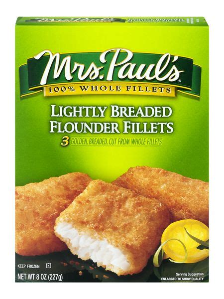 Review Mrs Paul S Select Cuts Lightly Breaded Flounder Fillets 3 Ct Frozen