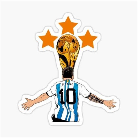 Messi Sticker Stickers For Laptop Fifa World Cup Sticker 3x2