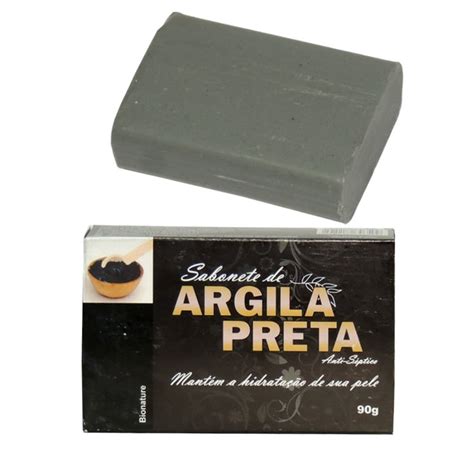 Sabonete De Argila Preta Bionature 90g Shopee Brasil