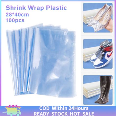 Fast Delivery 100Pcs Shrink Wrap Plastic Bag 28 40cm PVC Heat Shrink