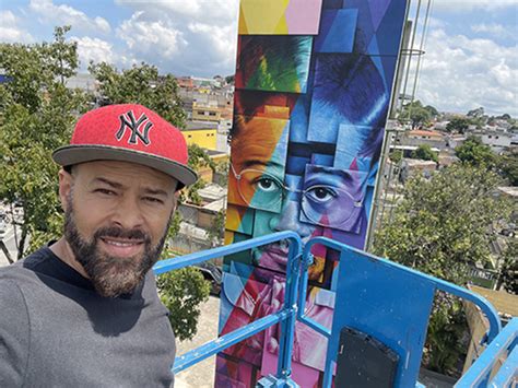 Artista De Renome Internacional Far Grafite Em Homenagem A Concei O