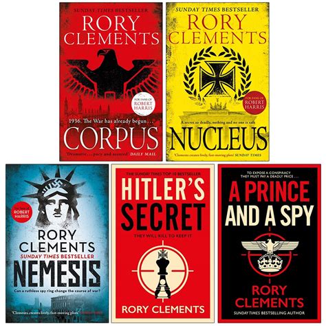 Rory Clements Tom Wilde Series 5 Books Collection Set Corpus Nucleus