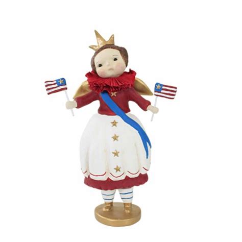 Dee Harvey Faye S Flying Flags Patriotic Figurine American Flag