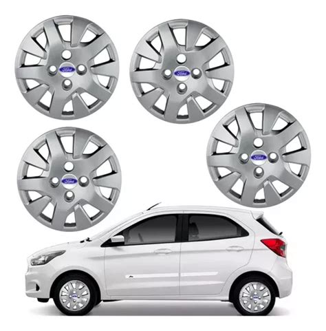 Jogo Calotas Aro 14 Para Ford Ka Hatch Sedan 2019 2020 Prata MercadoLivre