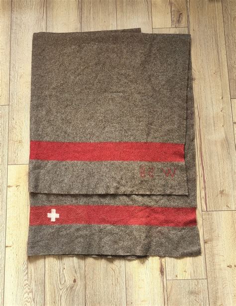 Vintage Swiss Army Wool Blanket Warehouse Swiss Military Etsy