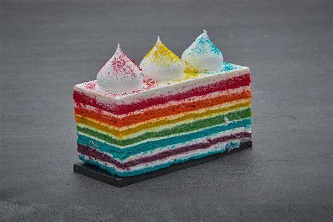 Order Rainbow Cake Slice from Smoor on EatSure