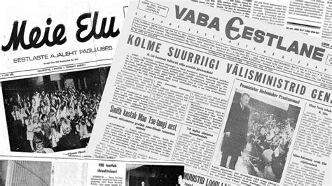 Newspaper Features From Eesti Elu S Predecessors Eesti Elu