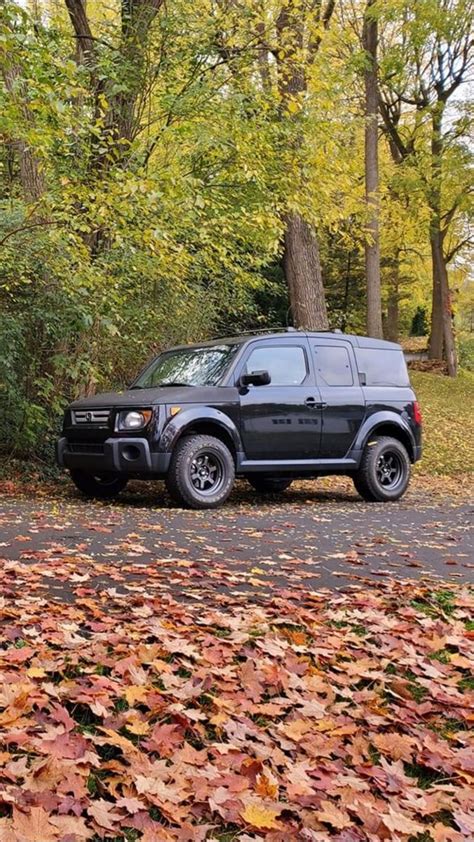 Black Honda Element Lifted Off Road Fall Autumn Honda Element Honda