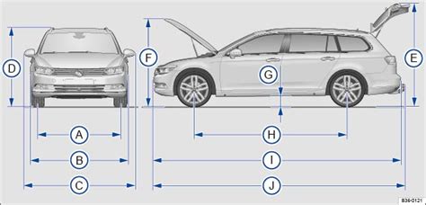 Volkswagen Passat Variant Betriebsanleitung Abmessungen Technische