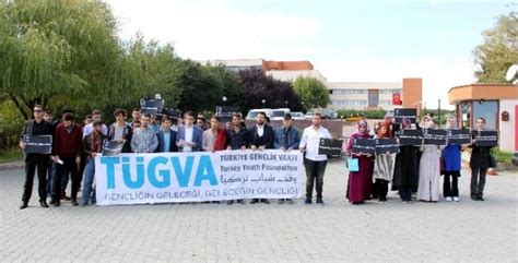 TÜGVA Halepteki saldırıyı protesto etti Zonguldak Pusula Son Dakika