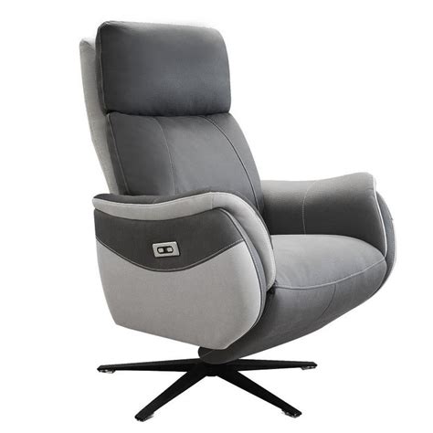 Fauteuil Relax Lectrique Cabries Bi Moteur Micro Gris Plomb Perle