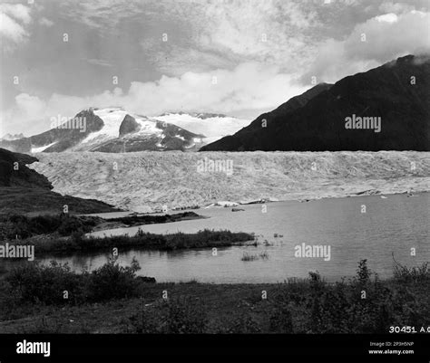 Alaska Mendenhall Glacier Aerial Photograph Stock Photo Alamy