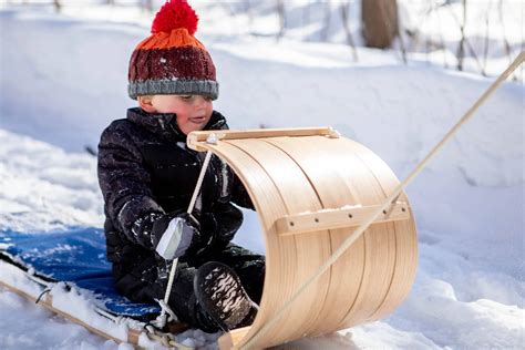 The Junior Classic Toboggan | NTCo Wooden Sleds