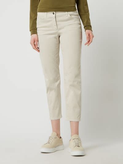 Gerry Weber Edition Hose Mit Stretch Anteil In Gerader Passform Sand