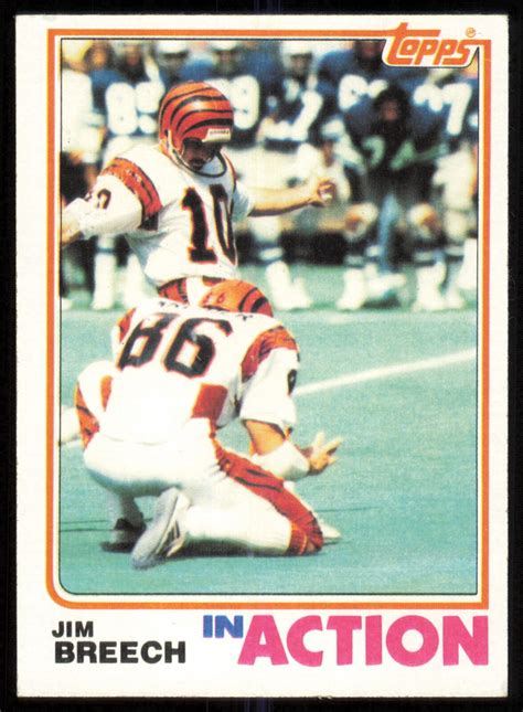 Topps Football In Action Jim Breech Cincinnati Bengals Ebay