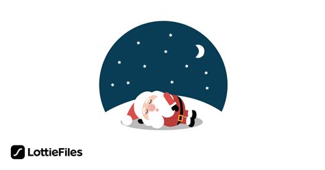 Free Sleepy Santa Animation By Ahmed Butt LottieFiles