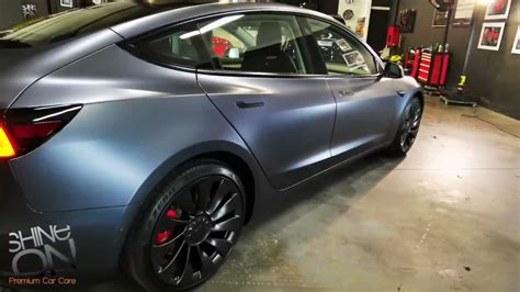 Tesla Model 3 Performance Midnight Silver Metalic Xpel Stealth Youtube