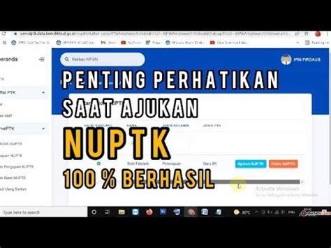 Cara Mengajukan NUPTK Baru L Cara Mendapatkan NUPTK Terbaru 2022 YouTube