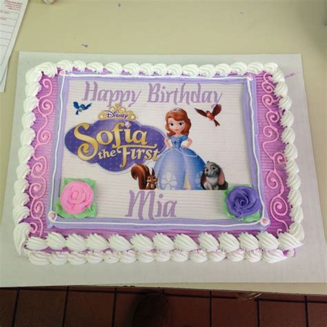 Dairy Queen Cake Decorated By Yours Truly With Sofia The First Image