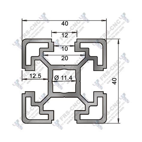 PERFIL ESTRUCTURAL ALUMINIO 40x40 Básico Comprar