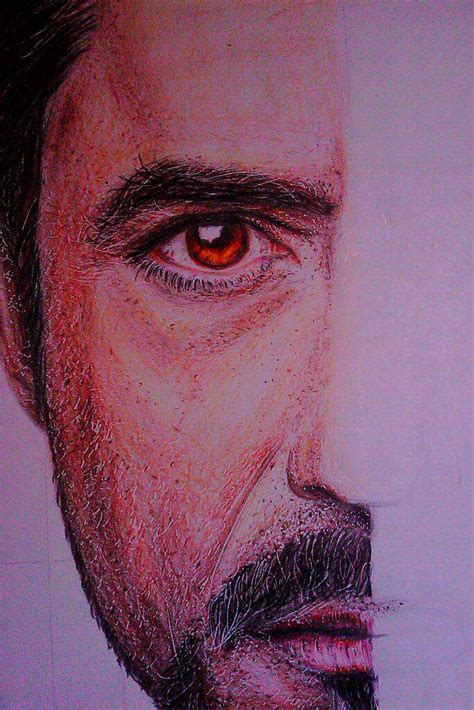 Dibujo De Roberto Downey Jr Realista A Color Dibujarte Amino