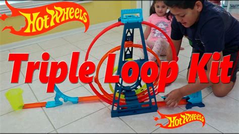 Hot Wheels Track Builder Unlimited Triple Loop Kit Youtube