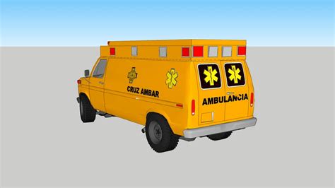 Ambulancia De La Cruz Ambar Del Estado De Mexico 3D Warehouse