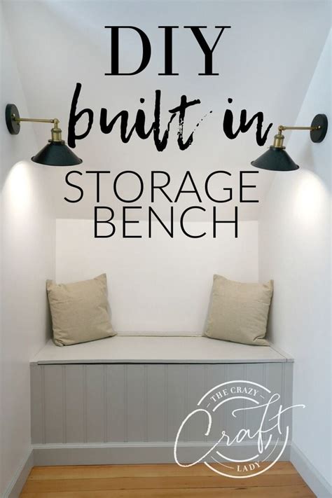 How to Build a Dormer Window Storage Bench - The Crazy Craft Lady