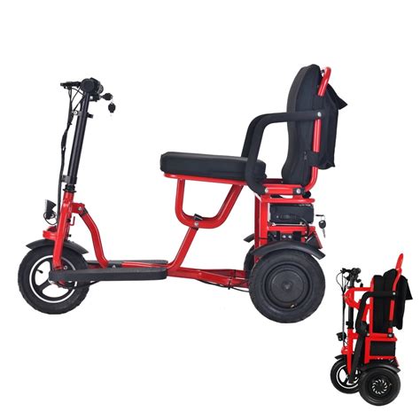 Foldable Portable Lightweight Electric Scooter with Seat, 48v 700w Dual ...