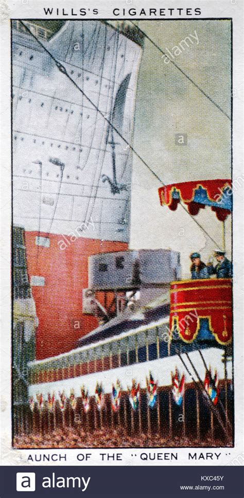 The Reign Of King George V Launch Of The Queen Mary From John Browns