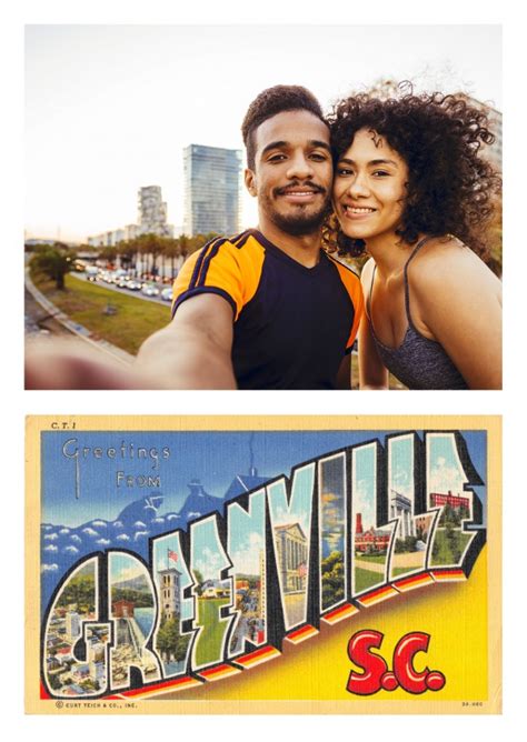 Greenville South Carolina Large Letter Greetings | Vintage & Antique ...