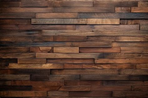 Premium AI Image | Old dark rustic wood floor planks