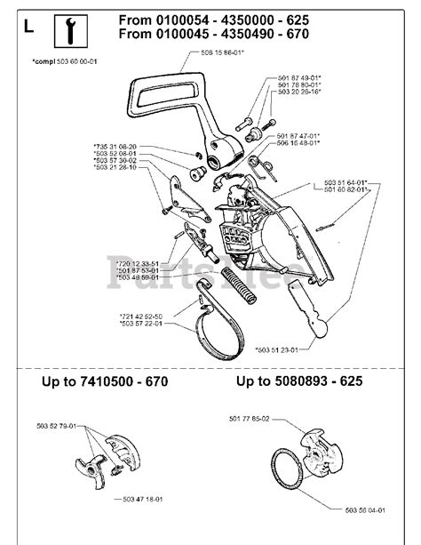 Jonsered 670 Champ Jonsered Chainsaw 1999 02 Service Updates Parts Lookup With Diagrams