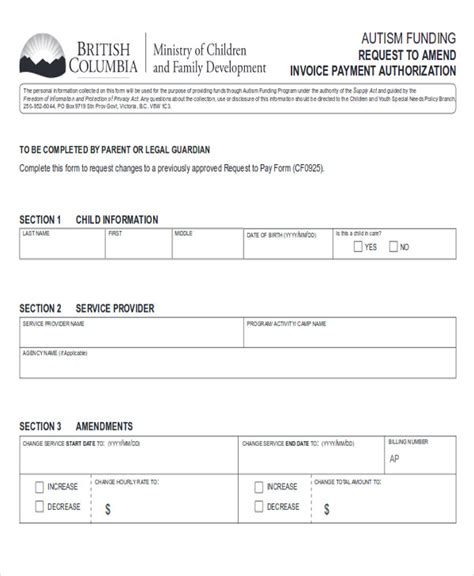 Funds Request Form Template