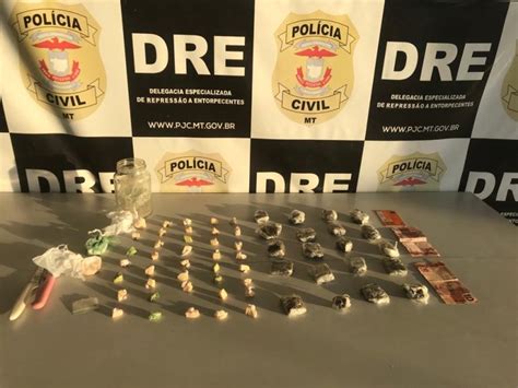 PC prende traficante e fecha boca de fumo em Cuiabá FOLHAMAX