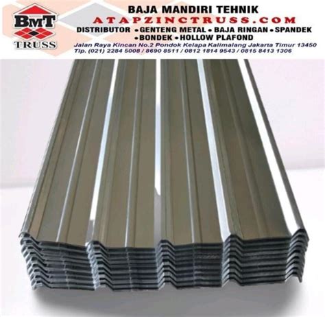 Jual Atap Metal Spandek Zincalume X M Di Lapak Dara Mitra Sale