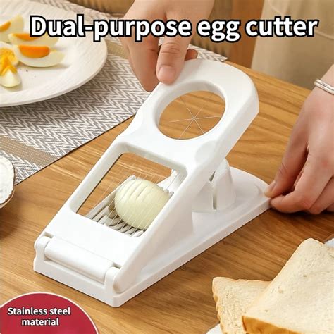 Multi Functional Egg Cutter Household Egg Shell Separator Stainless