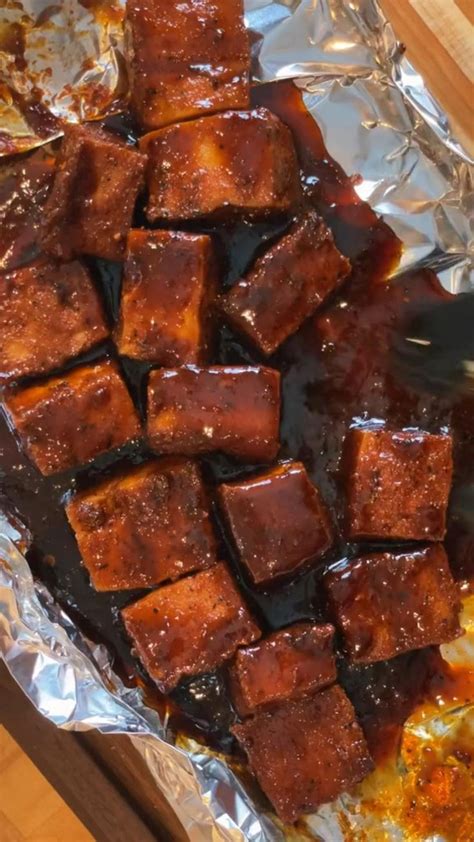 Tofu Burnt Ends Recipe By Marriedtobbq On Pepper Smoked Cooking