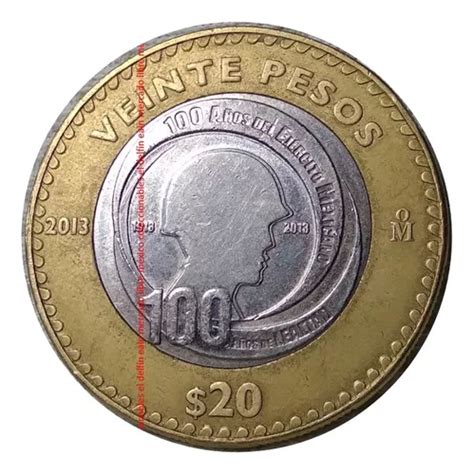 Moneda Pesos Mexico A Os Del Ejercito Mexicano En Venta En