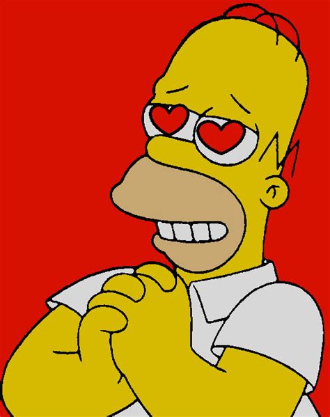 Homer Simpson In Love By Happaxgamma On Deviantart