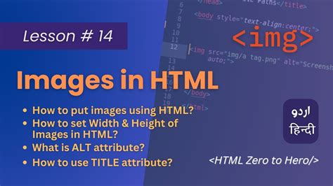 HTML Images Tutorial In Hindi HTML Full Course In Hindi Urdu Lesson