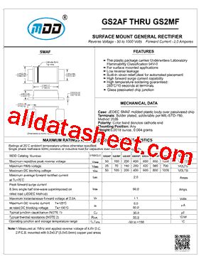 GS2GF Datasheet PDF Microdiode Electronics Jiangsu Co Ltd